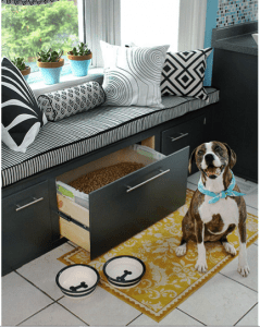 Pet Food Bin Inside Large Drawer | Diamond Pet Foods